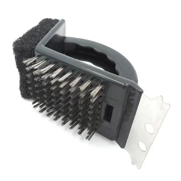BBQ Grill Cleaning Brush Kit with PP+ 201#+430# Material and Customizable Logo/ Packaging/ Color/ Style