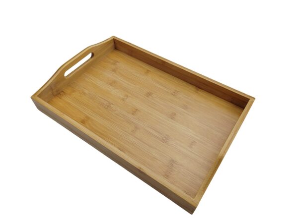 Hot Trending Custom Serving tray bamboo Wooden tray Board Coffee Table Wooden Bamboo Serving Tray With Handles